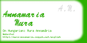 annamaria mura business card